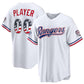 Custom Texas Rangers 2026 All-Star Edition Stars & Stripes White Stadium Pick-A-Player Baseball Jersey