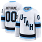 Custom U.Mammoth Club Fanatics Away Premium Jersey - White Stitched American Hockey Jerseys
