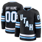 Custom U.Mammoth Club Fanatics Home Premium Jersey - Black Stitched American Hockey Jerseys