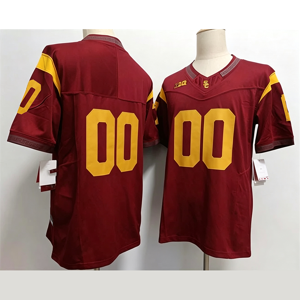 Custom U.Trojans 2023 F.U.S.E. Red No Name Stitched American College Jerseys