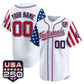 Custom Washington Nationals America 250 Edition Vapor Premier Limited Royal Stitched Baseball Jersey