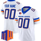 Custom B.State Broncos White Vapor Limited Football American College Jerseys
