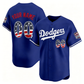 Custom Los Angeles Dodgers Royal USA 250 Fourth of July Limited Baseball Stitched Jersey