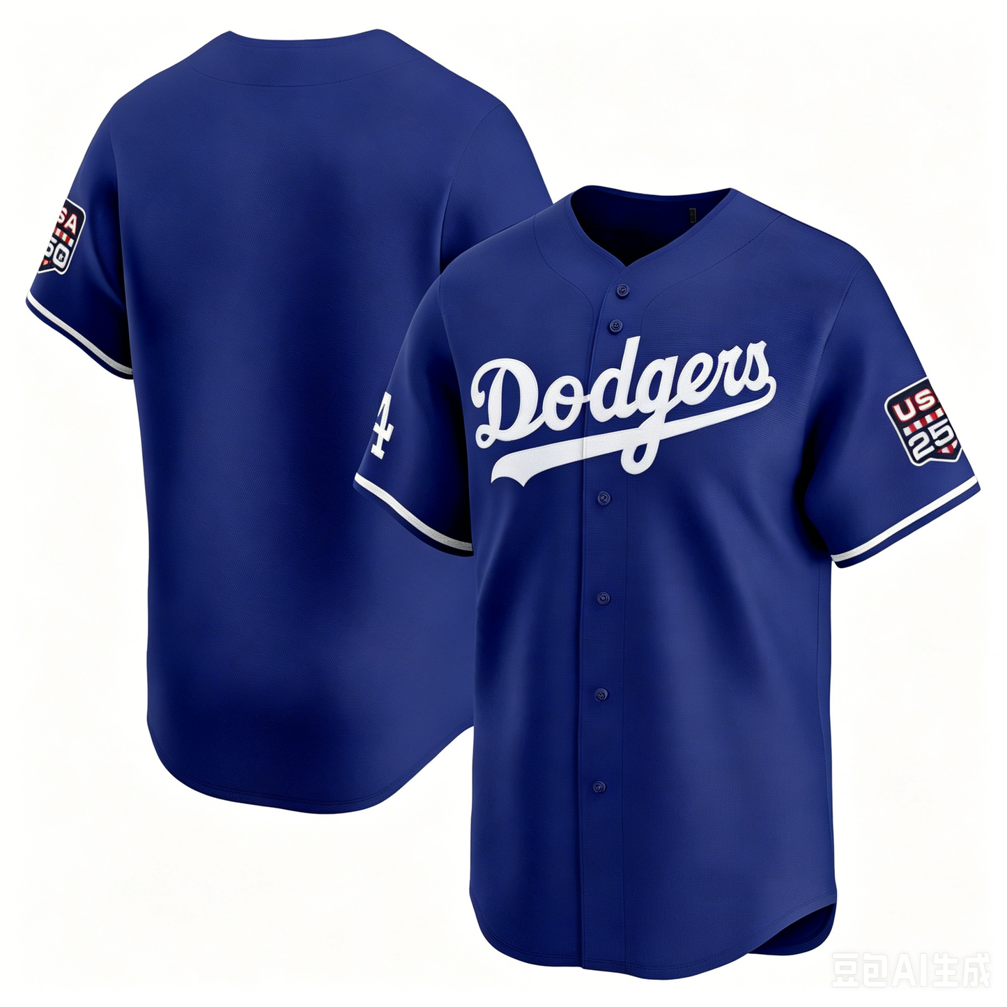 Custom Los Angeles Dodgers Royal USA 250 Limited Baseball Stitched Jersey