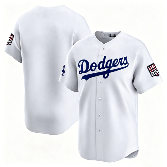 Custom Los Angeles Dodgers White USA 250 Limited Baseball Stitched Jersey