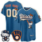 Custom Milwaukee Brewers Mineral Blue Puhics Meow KT Night Vapor Limited All Stitched Jersey 2