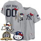 Custom New York Yankees Gray Puhics Meow KT 2026 Vapor Limited Jersey
