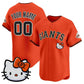 Custom San Francisco Giant Orange Puhics Meow KT Vapor Premier Limited All Stitched Jersey
