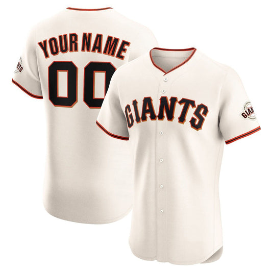 Custom San Francisco Giants Home Elite Jersey – Cream Stitched Baseball Jersey