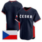 Czech Republic Baseball Navy 2026 World Baseball Classic Team Stitched Baseball Jersey