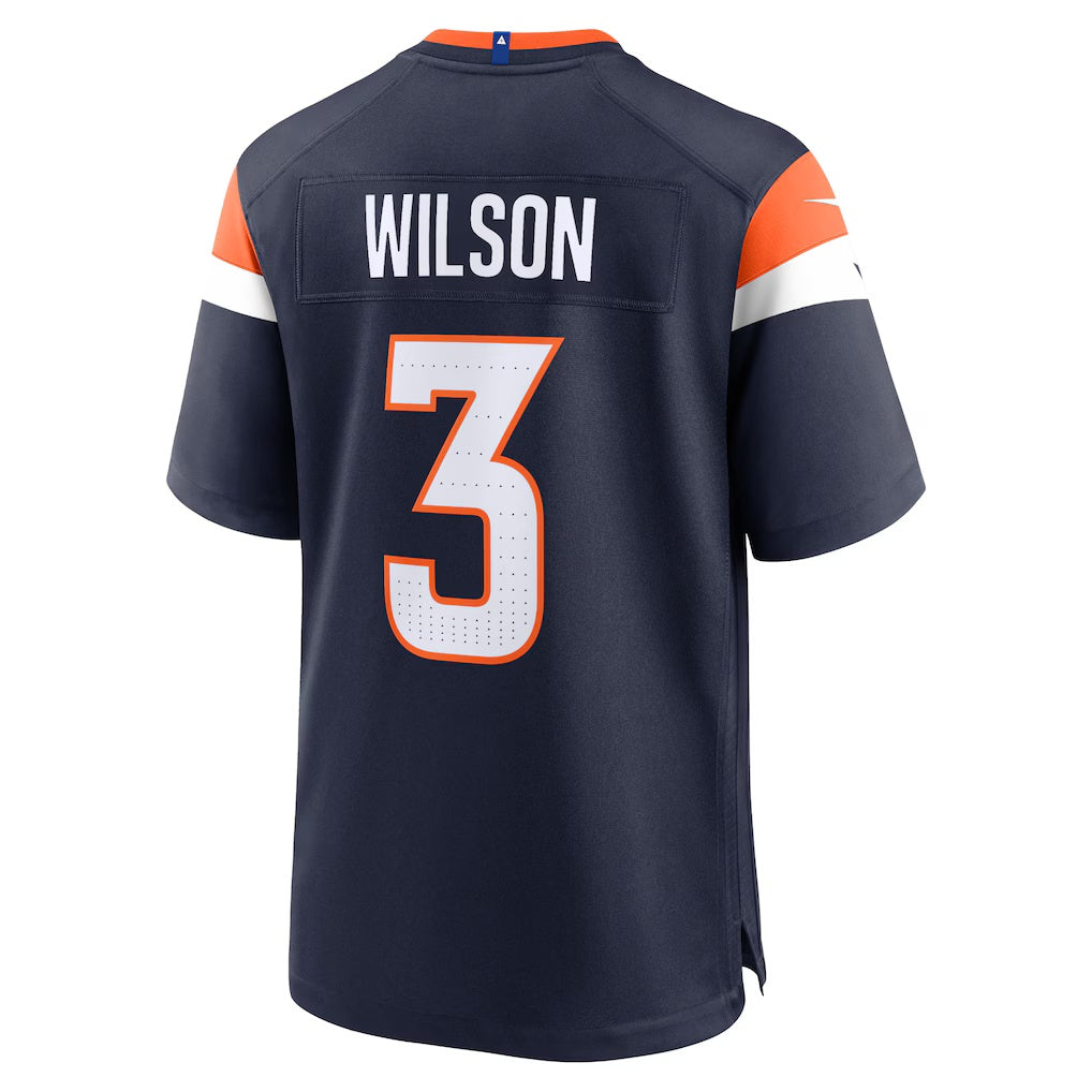 D.Broncos #3 Russell Wilson Navy Alternate Game Stitched American Football Jerseys