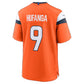 D.Broncos #9 Talanoa Hufanga Orange Team Game Stitched Limited Football Jersey