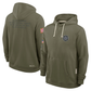 D.Cowboys Olive 2025 Salute to Service Sideline Standard Issue Dri-FIT Hoodie Stitched American Football Jerseys
