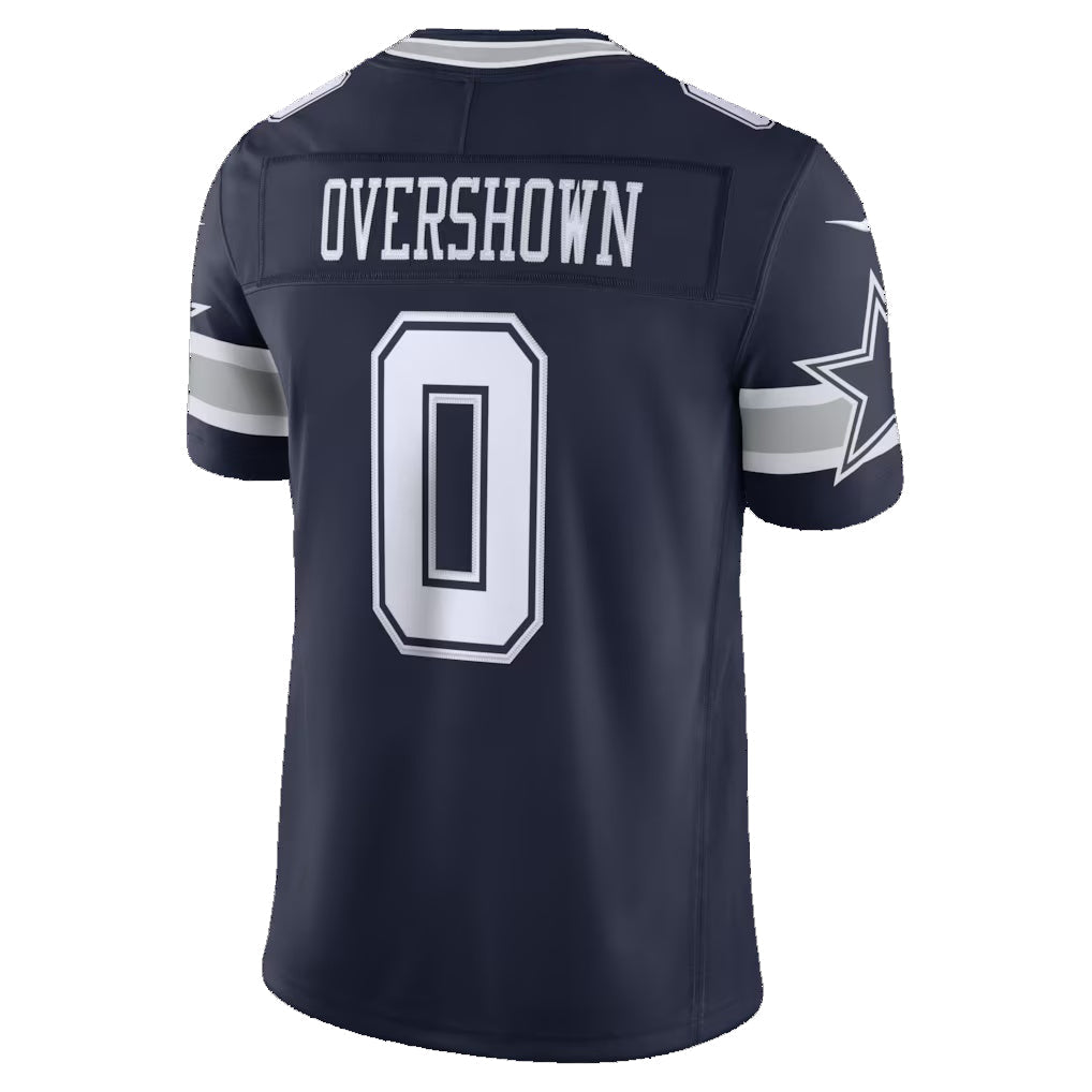 D.Cowboys #0 DeMarvion Overshown Navy Team Vapor F.U.S.E. Stitched Limited Football Jersey