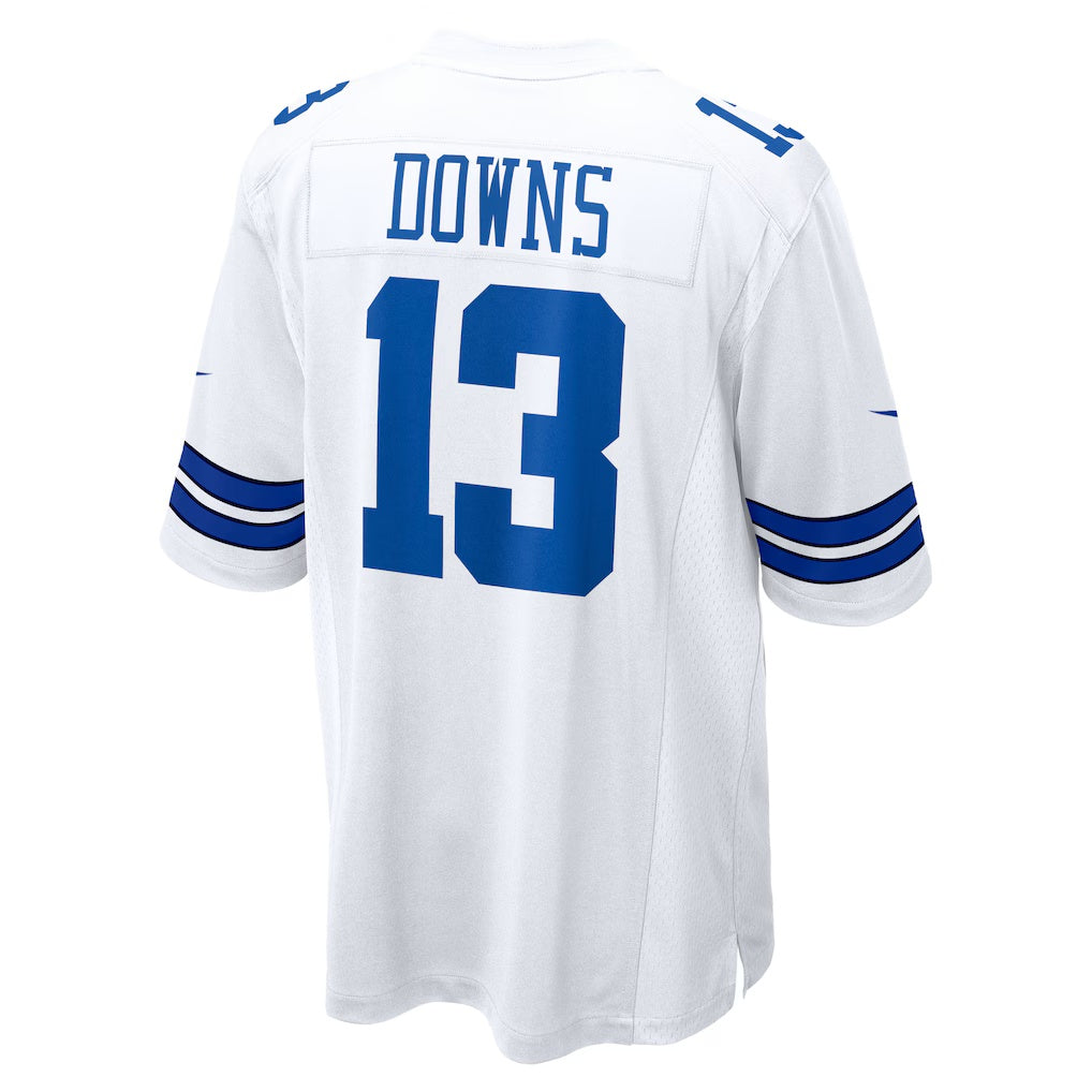 D.Cowboys #13 Caleb Downs White Game Alternate Game American Football Jerseys
