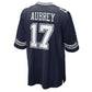 D.Cowboys #17 Brandon Aubrey Navy Team Game American Football Jerseys