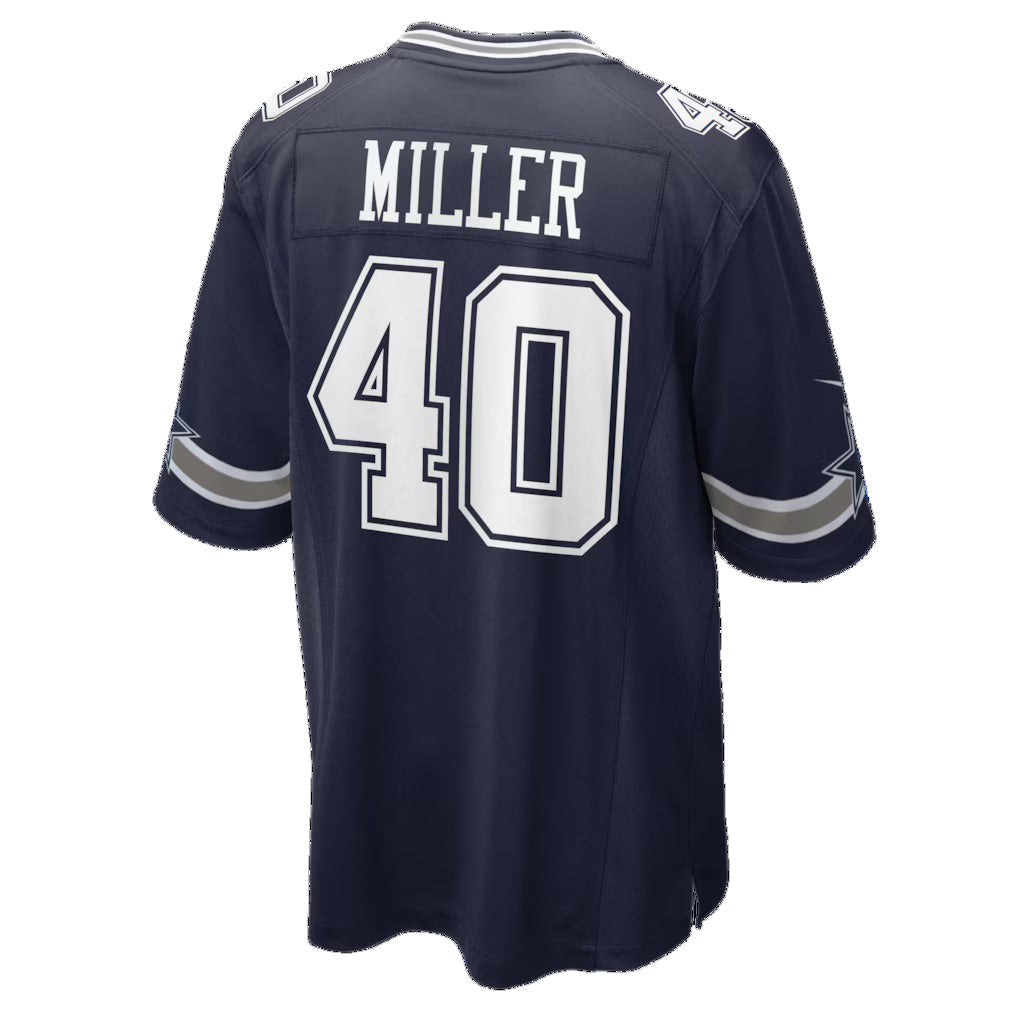 D.Cowboys #40 Von Miller Navy Game Football Jersey