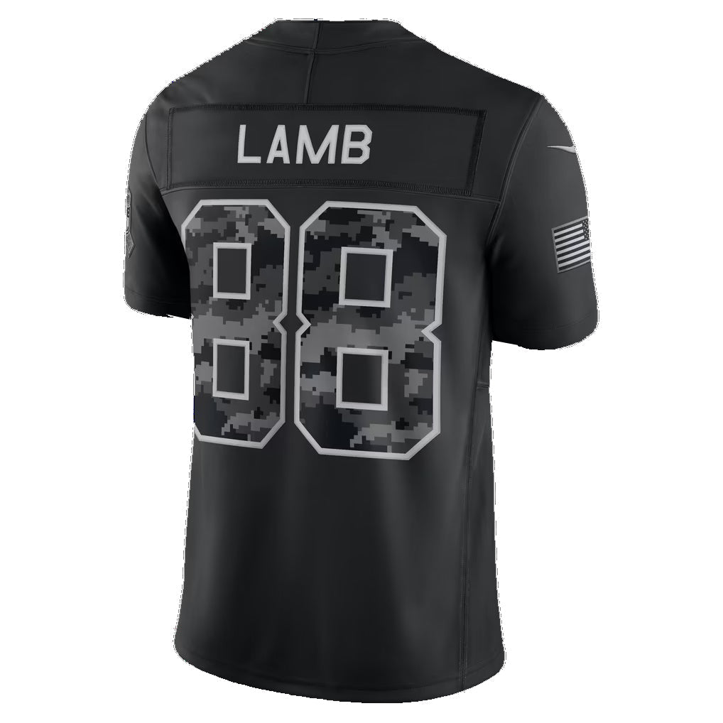 D.Cowboys #88 CeeDee Lamb Black 2026 Salute to Service Stitched Limited Football Jersey