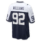 D.Cowboys #92 Quinnen Williams Navy Game Football Jersey
