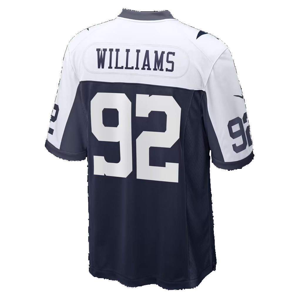 D.Cowboys #92 Quinnen Williams Navy Game Football Jersey