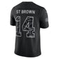 D.Lions #14 Amon-Ra St. Brown Black 2026 Salute to Service Stitched Limited Football Jersey