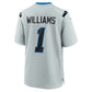 D.Lions #1 Jameson Williams Silver 2026 Rivalries Collection Game Football Jersey