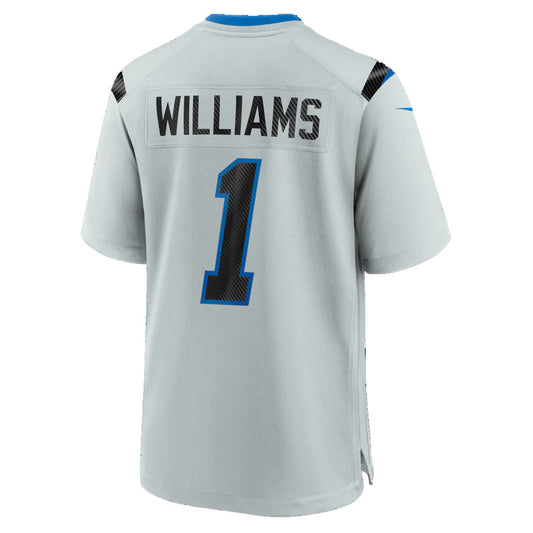 D.Lions #1 Jameson Williams Silver 2026 Rivalries Collection Game Football Jersey