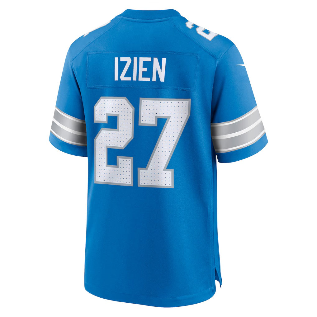 D.Lions #27 Christian Izien Blue Team Game Stitched Football American Jersey