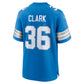 D.Lions #36 Chuck Clark Blue Team Game American Football Jersey