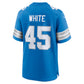 D.Lions #45 Devin White Blue Team Game Football Jersey