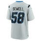 D.Lions #58 Penei Sewell Silver 2026 Rivalries Collection Game Football Jersey