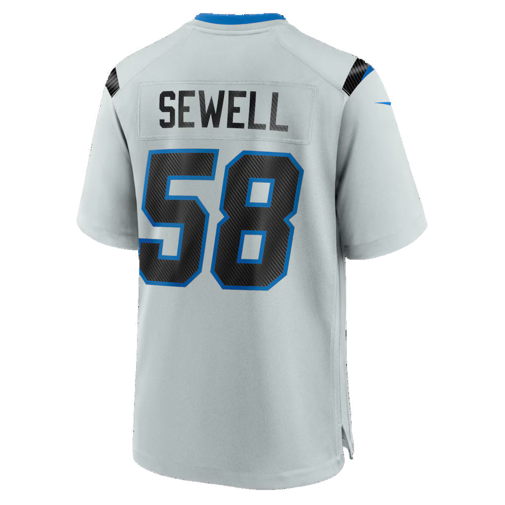 D.Lions #58 Penei Sewell Silver 2026 Rivalries Collection Game Football Jersey