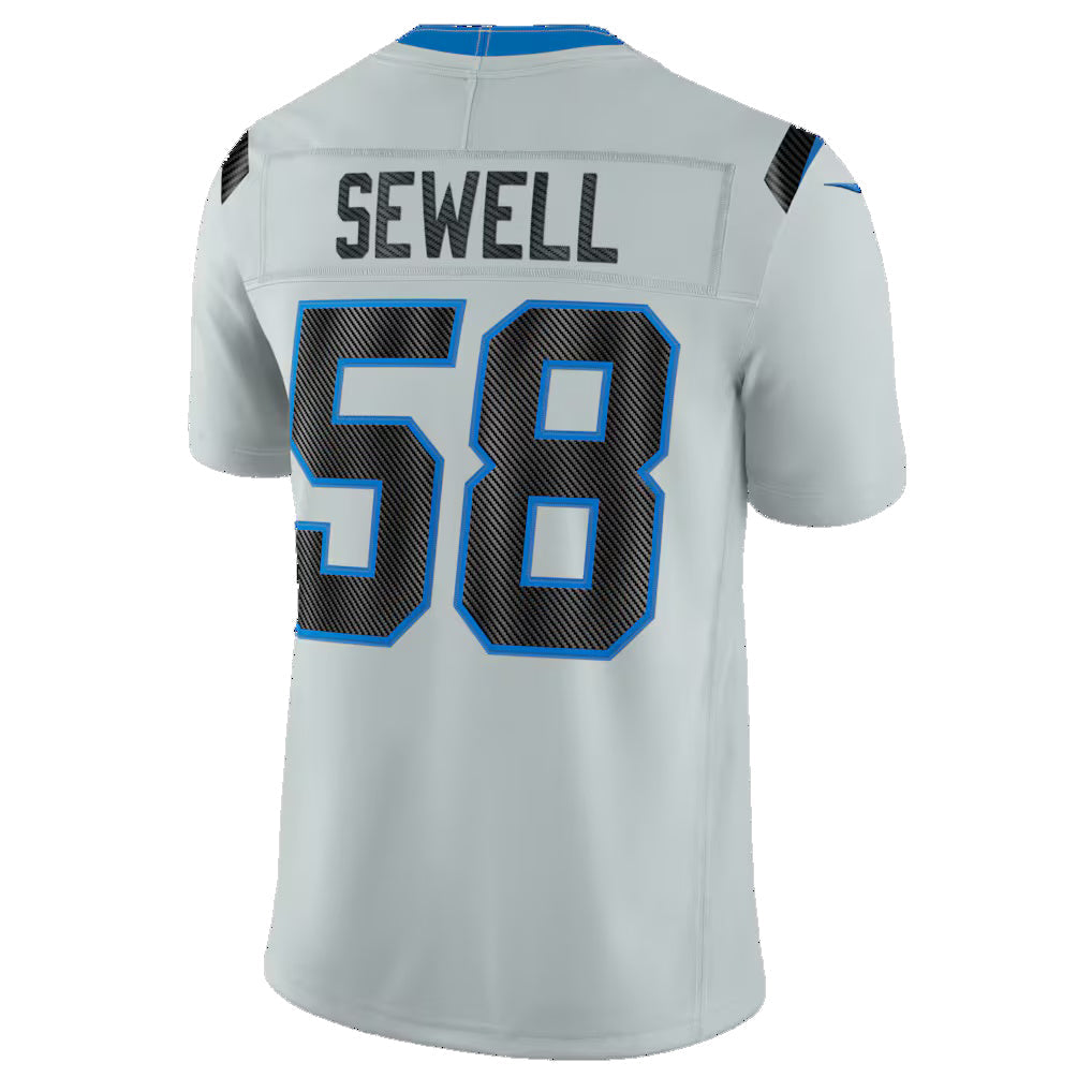 D.Lions #58 Penei Sewell Silver 2026 Rivalries Collection Stitched Limited Football Jersey
