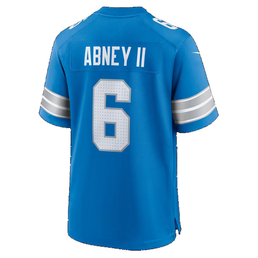 D.Lions #6 Keith Abney II Blue Team Game Football Jersey