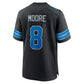 D.Lions #8 Derrick Moore Black Alternate Game Football Jersey