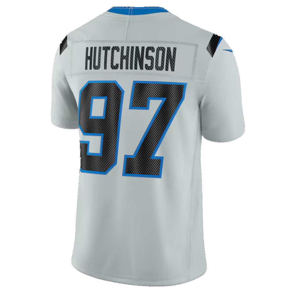 D.Lions #97 Aidan Hutchinson Silver 2026 Rivalries Collection Stitched Limited Football Jersey