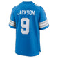D.Lions #9 Lucky Jackson Blue Team Game Football Jersey