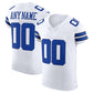 Custom D.Cowboys White Scarlet Vapor F.U.S.E. Elite  Jersey Stitched American Football Jerseys