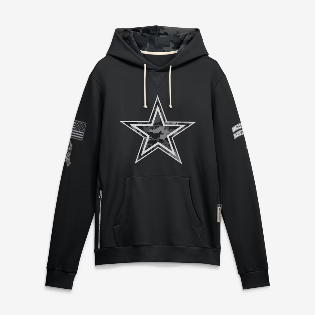 D.Cowboys 2026 Salute To Service Club Pullover Hoodie Cheap sale Birthday and Christmas gifts Stitched American Football Jersey