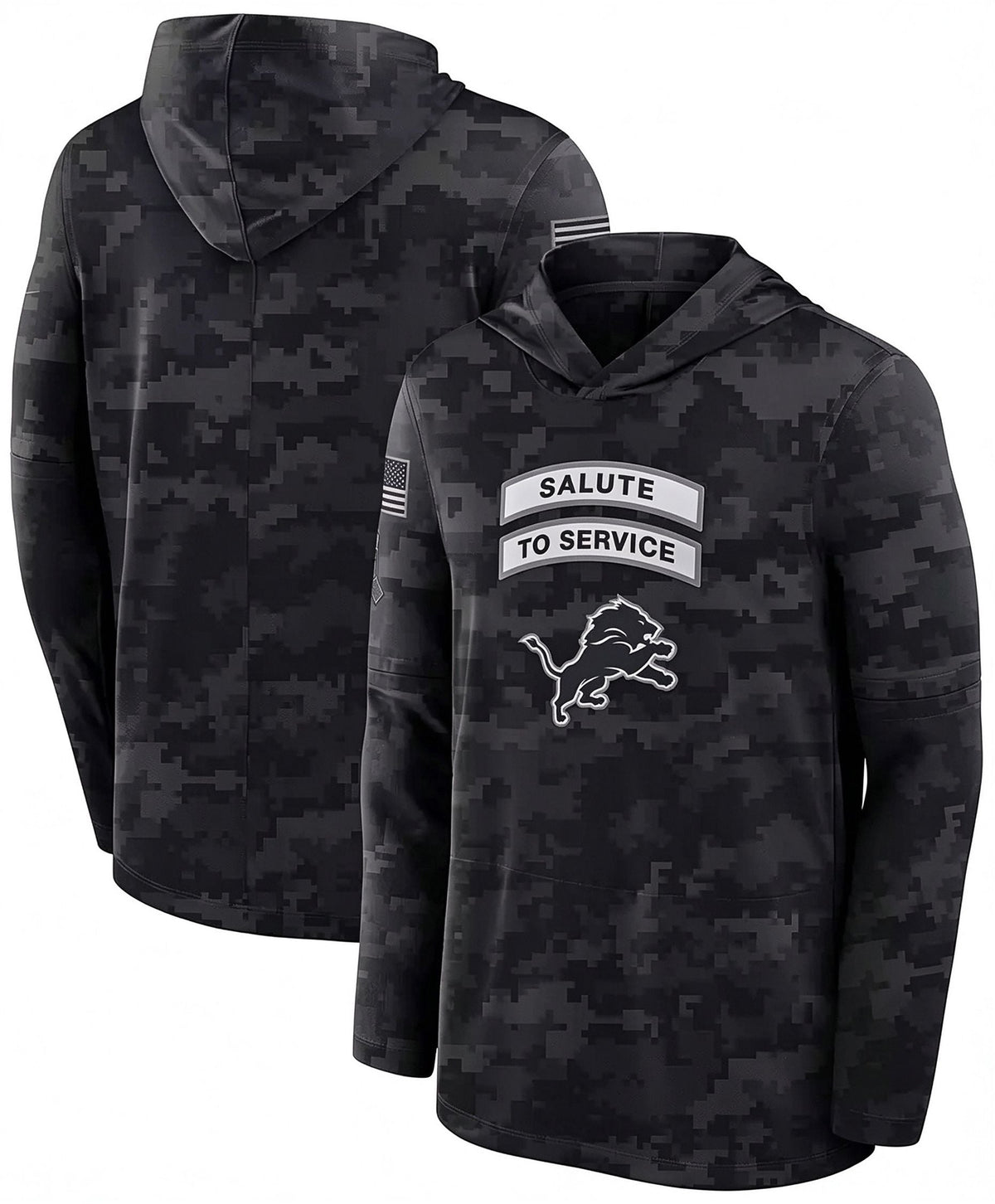 D.Lions 2026 Salute To Service Club Pullover Hoodie Cheap sale Birthday and Christmas gifts Stitched American Football Jersey