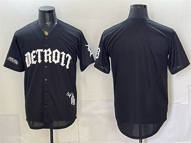 Detroit Tigers Blank 2026 Black 'Motor Gothic Edition' Vapor Premier Limited Stitched Jersey