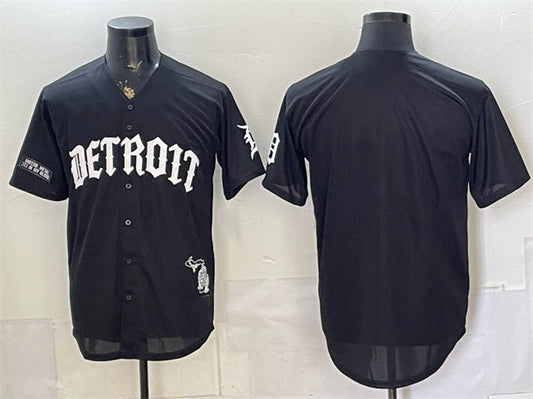 Detroit Tigers Blank 2026 Black 'Motor Gothic Edition' Vapor Premier Limited Stitched Jersey