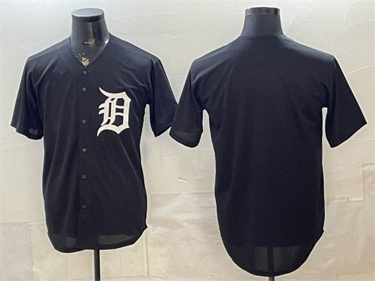 Detroit Tigers Blank Black Limited Stitched Jersey
