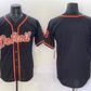 Detroit Tigers Blank Black With Patch Cool Base Stitched Baseball Jersey
