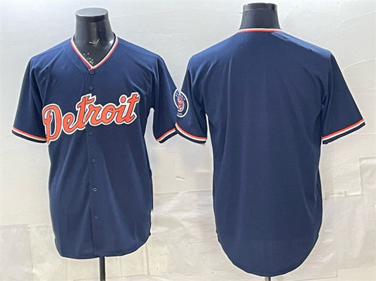 Detroit Tigers Blank Navy 2026 Alternate Vapor Premier Limited Stitched Baseball Jersey