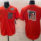 Detroit Tigers Team Big Logo Orange 2026 Alternate USA 250' Patch Vapor Premier Limited Stitched Baseball Jersey
