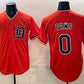 Detroit Tigers #0 Paws Orange Limited Stitched Baseball Jersey