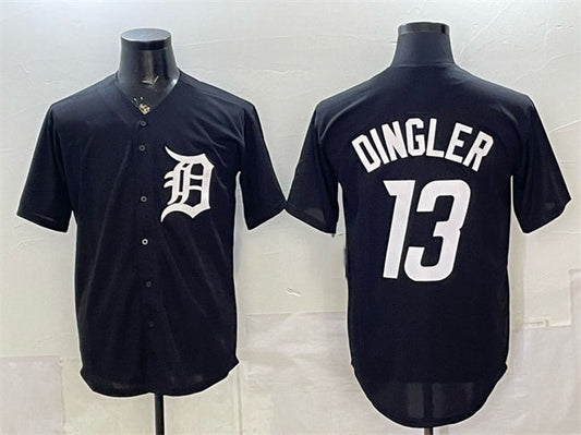 Detroit Tigers #13 Dillon Dingler Black Limited Stitched Jersey