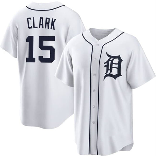 Detroit Tigers #15 Max Clark White 2026 Cool Base Stitched Baseball Jersey