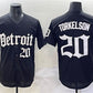 Detroit Tigers #20 Spencer Torkelson Black 'Motor Gothic Edition' Vapor Premier Limited Stitched Baseball Jersey